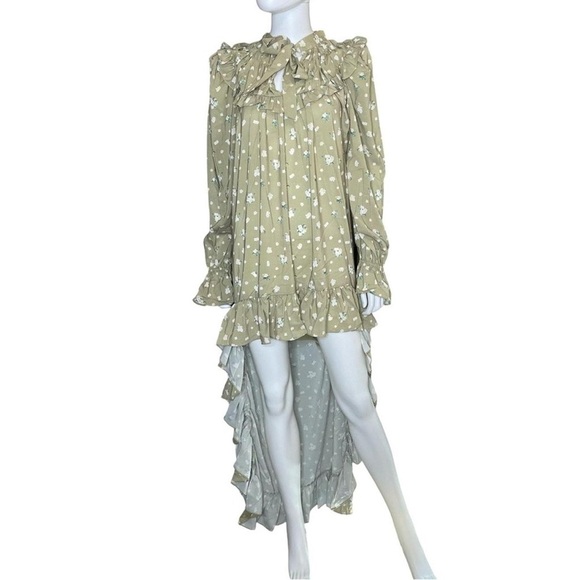 WeWoreWhat Women's Green and White Dress. Size Medium. NWT! - Picture 2 of 7